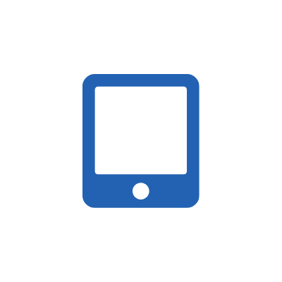 Tablet icon (blue)