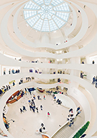 Inside shot of the Guggenheim building in NYC.