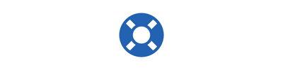 Life ring icon (blue)