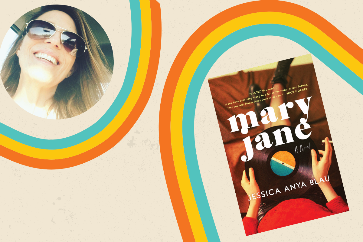  Jessica Anya Blau and book cover of Mary Jane