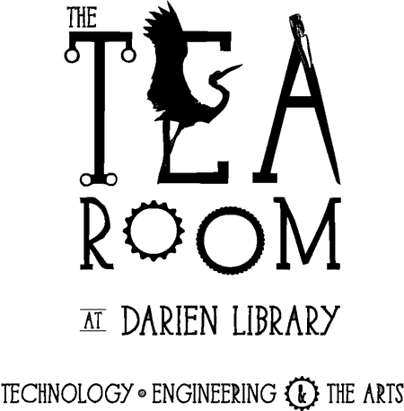 The TEA Room at Darien Library: Technology, Engineering, and the Arts logo
