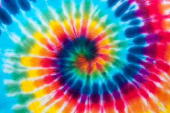 Rainbow swirl tie dye image.