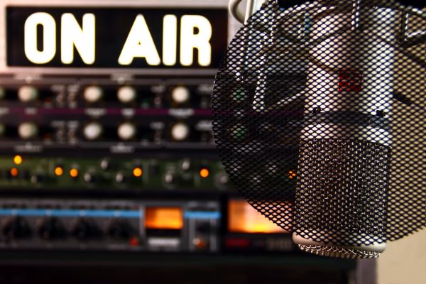 picture of an "on air" studio