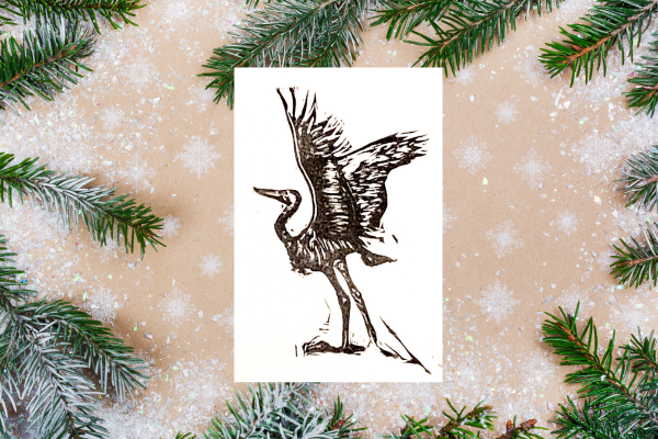 Heron stamp