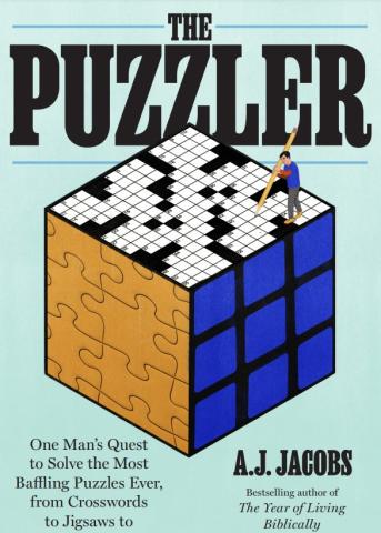 the book, The Puzzler, by A.J. Jacobs the author that is presenting this program on puzzles