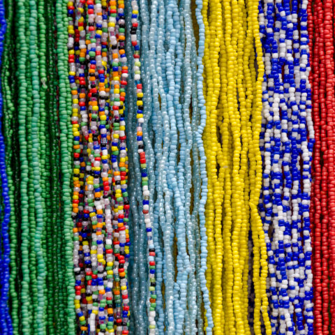 Strings of seed beads