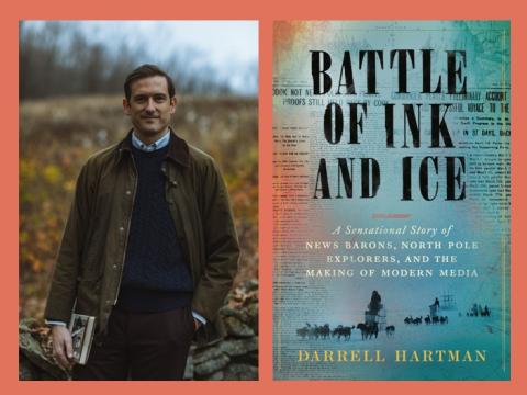 image of author darrell Hartman and his book, Battle of Ink and Ice