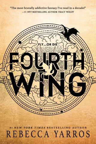 Fourth Wing by Rebecca Yarros book cover.