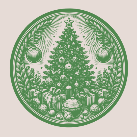 Vintage Christmas Illustration 