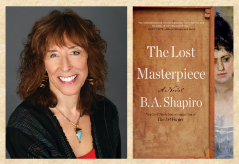 Image of author, B.A. Shapiro and her new book, The Lost Masterpiece