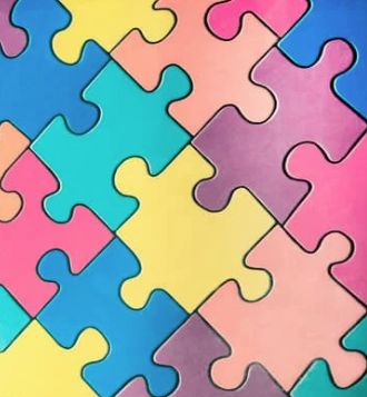 connected puzzle pieces