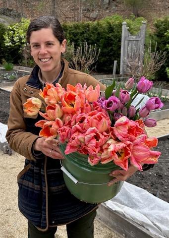 Image of master gardener, miranda gould of homefront farmers