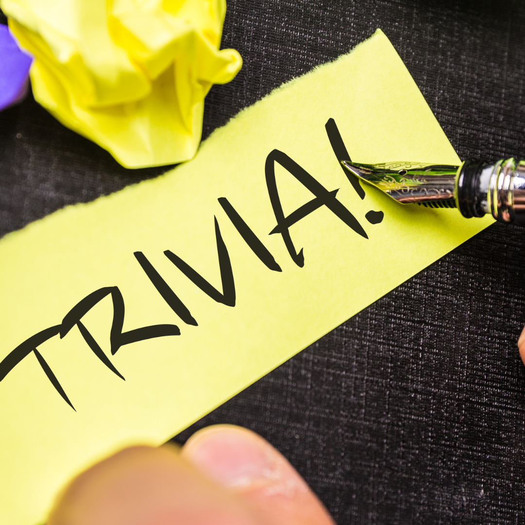Trivia written on yellow paper