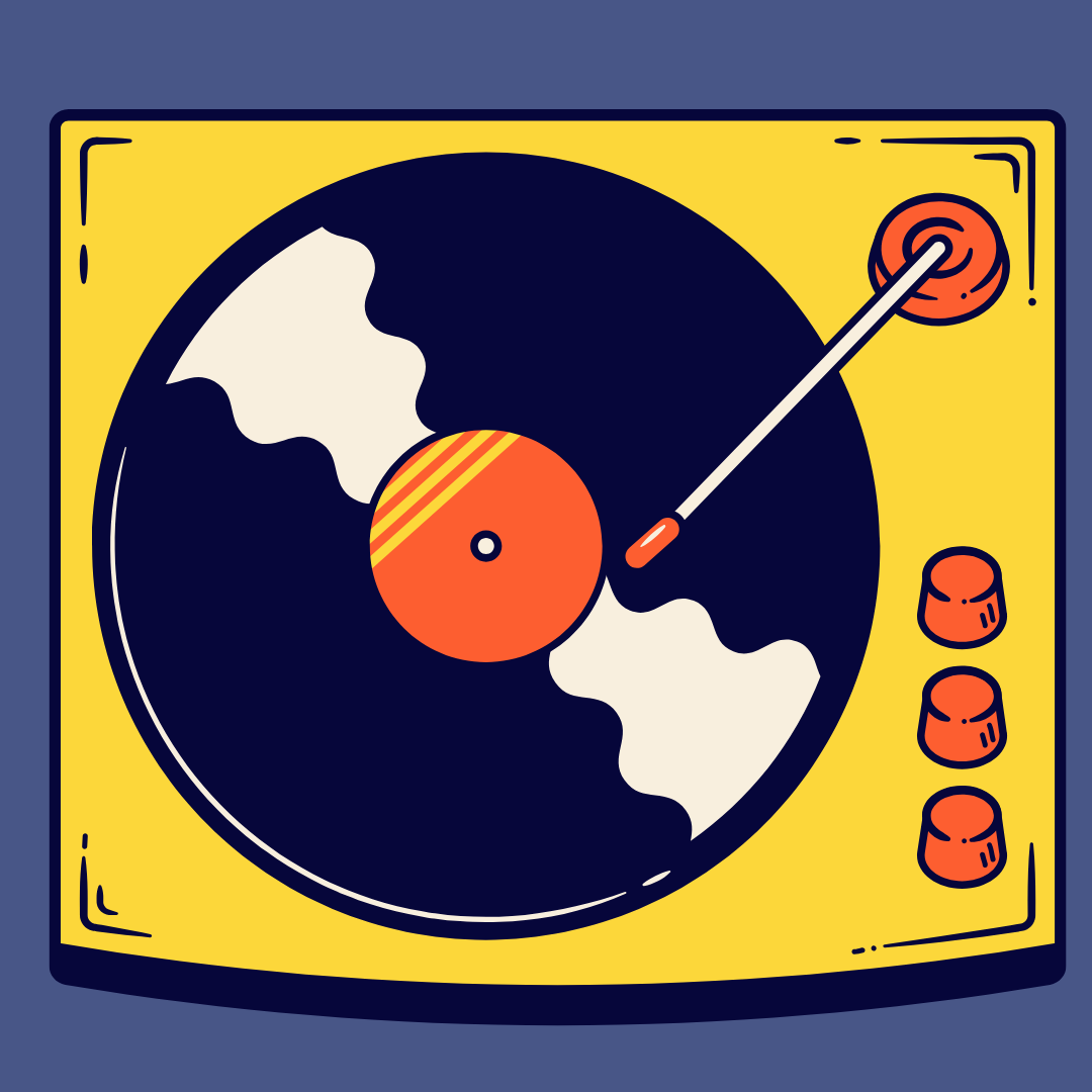 Drawing of Record Player