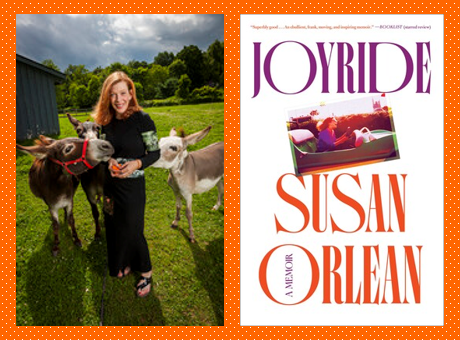 Image of author, Susan Orlean and her new book, Joyride