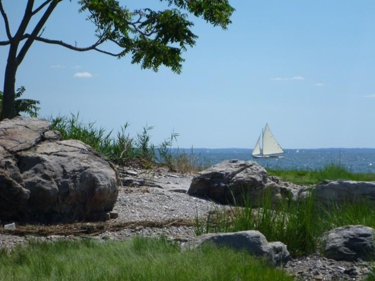 Image of Fish Island off the coast of Darien, Connecticut