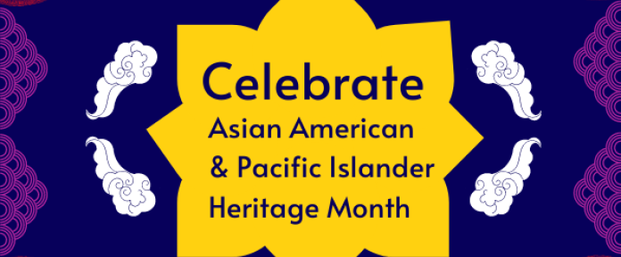 A colorful logo that says Celebrate Asian American & Pacific Islander Heritage Month.