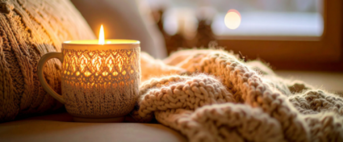 Stay cozy at home. Borrow an e-Book.